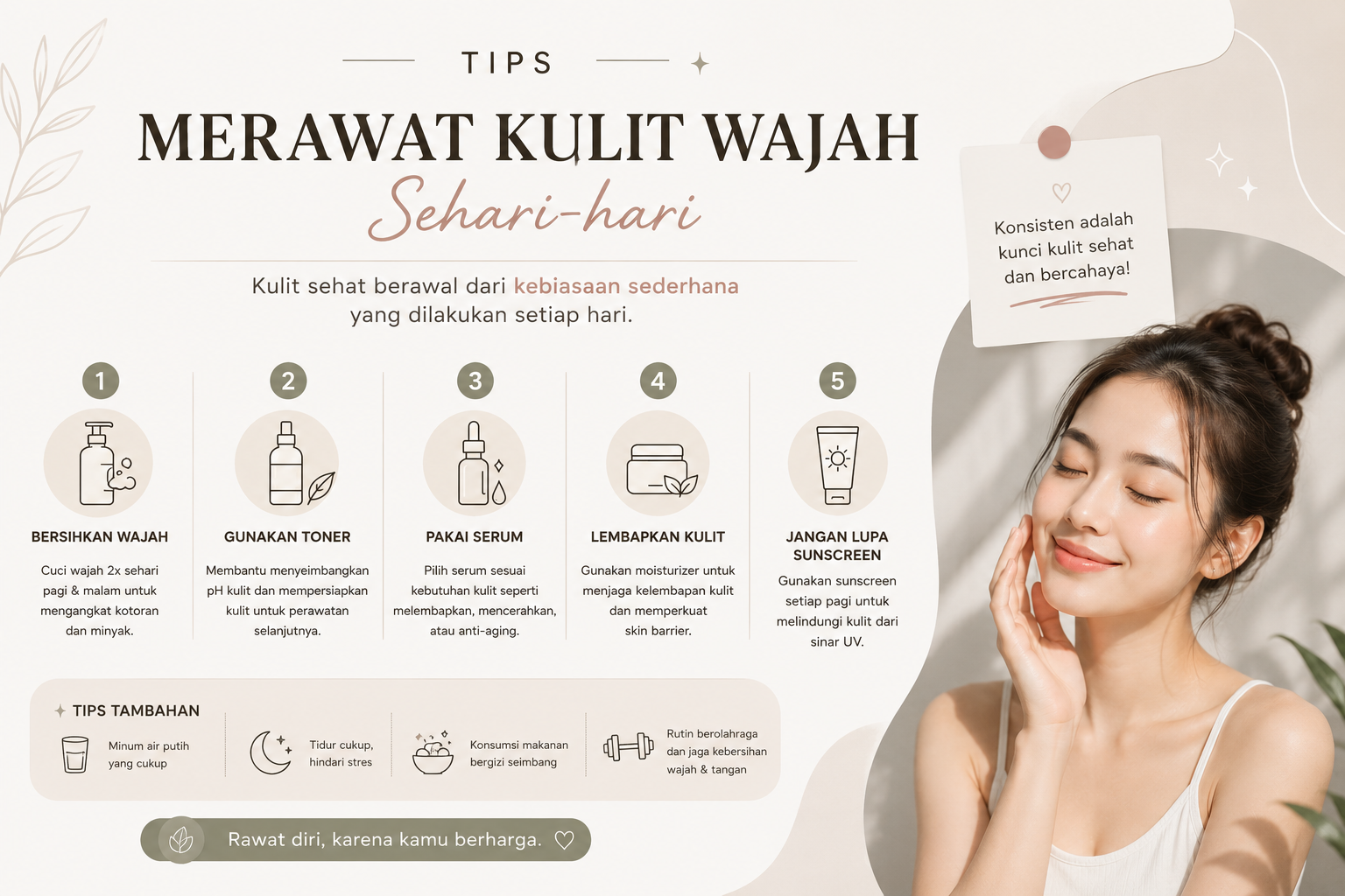 Tips Merawat Kulit Wajah Sehari-hari